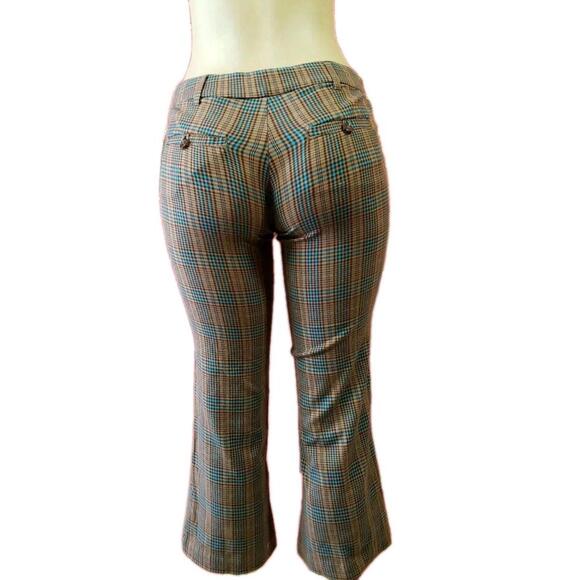 Guess RETRO Breakwater Women's Extensible Stretch Crop Pants Plaid Size 26 NWT - Picture 3 of 8